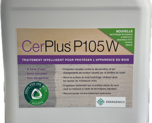 cerplus p105 w le seul produit au monde qui évite que le bois se grise